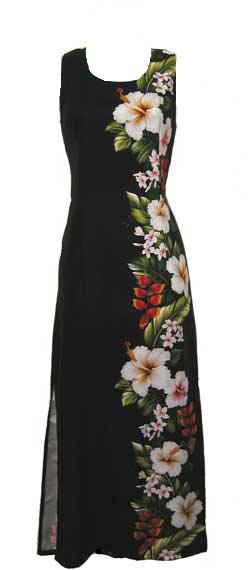 Long Ladies Rayon Black Dress.jpg